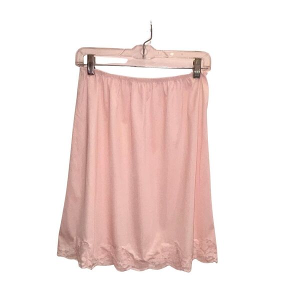 Pink Satin Slip Skirt Size Large Y2K Coquette Barbiecore Aesthetic - Picture 10 of 10